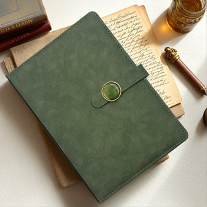 Mới <span class=keywords><strong>A5</strong></span> Đơn Giản Kinh Doanh Văn Phòng Máy Tính Xách Tay Logo In Bìa Cứng Da Bìa 100 Tấm Nhựa Khóa Chủ Đề May Cuộc Họp Ghi - Product Image 1