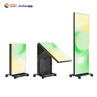 P1.2 P1.5 P1.8 P2.5 Totem publicitaire LED pliable sur pied pour affichage intérieur
