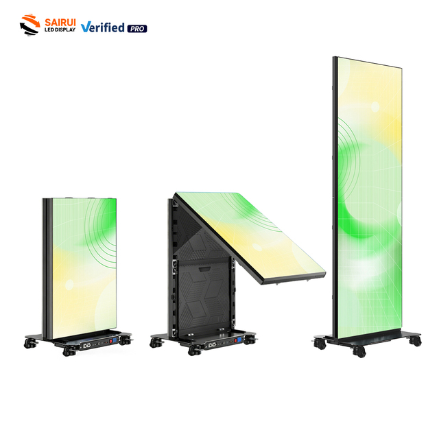 P1.2 P1.5 P1.8 P2.5 Foldable Standing LED Poster Totem Indoor Advertising LED Poster Display Screen