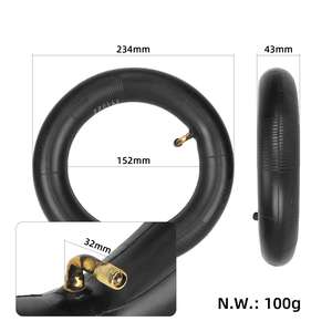Pneu 80/65-6 avec chambre à air 10*2.5, pneu de route urbain 80/65-6 pour trottinette électrique Zero 10, pneu tubulaire 255x80 10x3, pneu pneumatique - Product Image 4