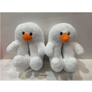 Venta al por mayor lindo y cómodo unicornio para pantuflas para mujer novedad Animal de dibujos animados de peluche de juguete Casa de plástico para pantuflas - Product Image 5