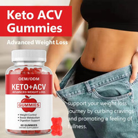 Gummies Keto BHB au vinaigre de cidre de pomme OEM ODM pour la gestion du poids, la combustion des graisses, le soutien du métabolisme, la détoxification et la perte de poids
