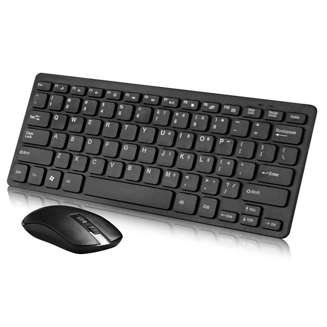 Factory Direct Wholesale Wireless 2.4G Mini Keyboard and Mouse Combination Set Ultra-thin Computer Office 901 Keyboard and Mouse