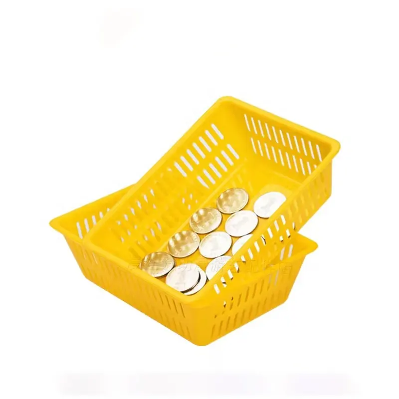 पीले प्लास्टिक 500 सिक्के टोकरी खेल मशीन सिक्का टोकन टोकरी टोकन बॉक्स
