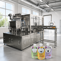 Machine automatique de remplissage et de bouchage de sachets à bec verseur pour jus, yaourts, sauces et aliments humides pour animaux de compagnie