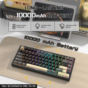 Nuevo Teclado Mecánico para Juegos ATTACK SHARK <span class=keywords><strong>X75</strong></span>-QMK Tri-Mode - Carcasa de Aleación de Aluminio CNC, Iluminación RGB Personalizable, Montaje Gasket - Product Image 5