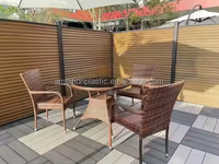 Co-extrusie waterdichte WPC tuinpoort in Australische stijl, voor buitengebruik, ranch, 3D-modellering inbegrepen, 1,8m hoog, geëmbossed