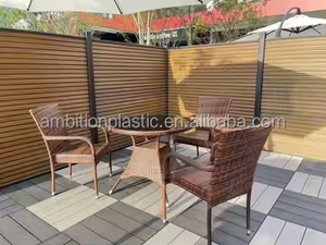 Valla de Jardín de WPC Coextruido Impermeable Estilo Australiano para Uso Exterior en Rancho, Incluye Modelado 3D, 6 pies de Altura, con Relieve - Product Image 3