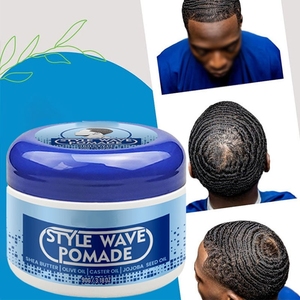 Pommade Coiffante Bio Naturelle 360 Wave Control Grande Capacité Extra Forte Longue Durée Végane Sans Cruauté Écologique <span class=keywords><strong>Afro</strong></span> - Product Image 5
