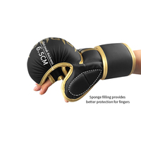 Gants de combat MMA demi-doigts résistants à l'usure et aux chocs avec sangle de poignet réglable pour l'entraînement en club – Vente en gros usine, commande en vrac