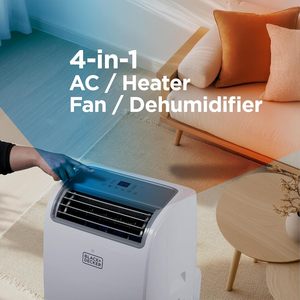 Aire Acondicionado Portátil Black+Decker 14000 Btu Frío 12000 Btu Calor Para Habitaciones de Hasta 700 Pies Cuadrados Con Control Remoto - Product Image 4