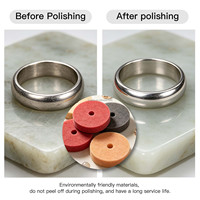 Boasta – Roue de polissage en fibre non tissée de 3 pouces, 75 mm, avec trou de 10 mm, pour la finition des surfaces métalliques et la fabrication de bijoux