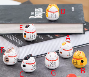Maneki Neko - Tasse en céramique créative - Chat porte-bonheur pour le Nouvel An - Cadeau pour enfants - Product Image 1