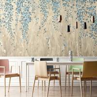 Nouveau papier peint chinois style peinture à l'encre 2026, papier peint mural Tanxiangshan Montagne et Eau pour mur de fond TV, salon et chambre à coucher