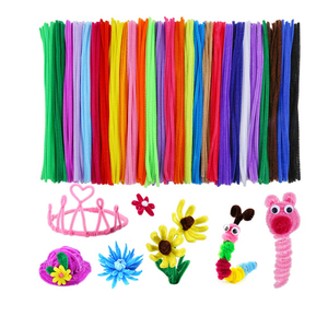 8 мм, пушистая хлопковая труба из синели, очиститель красочных цветов, два цвета, 15 мм - Product Image 6