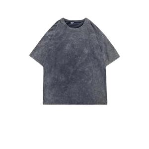 Camiseta Hip Hop de Alta Calidad, Lavada a la Piedra, Talla Grande, 100% Algodón, Lavado Ácido, Camiseta Vintage Personalizada - Product Image 2