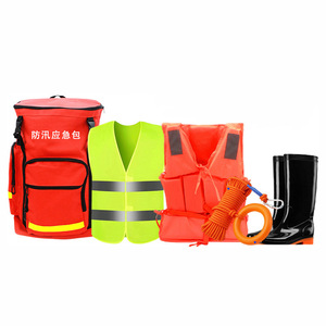 Flood <b>Control</b> Emergency Kit Oxford Cloth Waterproof Industrial Grade 2 Person Safety Gear With D <b>Grip</b> Handle Orange - Product Image 1