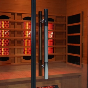 ห้องซาวน่าอินฟราเรดคาร์บอนแบบเต็มสเปกตรัม สีดำ สำหรับ 3 คน ขายดี - Product Image 6