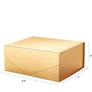 金箔玫瑰包装纸圣诞礼物奢华玫瑰盒带丝带定制您自己的标志礼品盒