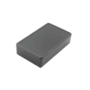 小型ブラック電源電子ケースメーカーカスタムPCBIP54ABSプラスチックパワーバンクバッテリーボックス電気エンクロージャー