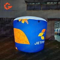 Bouteille publicitaire gonflable personnalisée de 2,5 m de haut avec impression de logo pour la décoration de places publiques