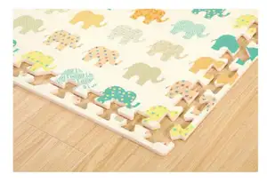 China Factory Supply Eva Foam Baby Puzzle Floor Play Mat Pretty Animals Panda Bear Giraffe Mats