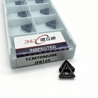 Plaquettes de tournage en carbure CVD DLT TCMT090204/08 JF8125, outils de coupe CNC OEM pour l'usinage de l'acier, haute résistance à l'usure