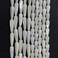 Nouveau Design de perles de coquillage naturel en forme de goutte d'eau, perles de nacre de nacre de coquillage pour la fabrication de bijoux, vente en gros