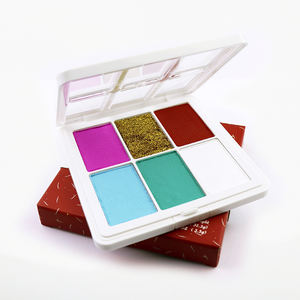 GP Private Logo Paleta de sombras de ojos con purpurina activada por agua de 6 colores Cosméticos Juego de pintura corporal facial lavable para fiestas infantiles - Product Image 3