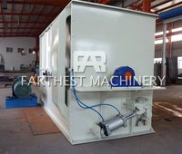 Alimentation la plus éloignée 20 tonnes par heure Machines de mélangeur de moulin d'alimentation de bétail de Tmr de vis jumelle
