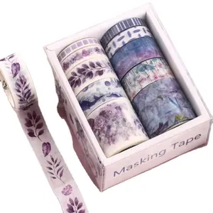 Cinta Washi personalizada, papel de impresión a color, envoltura de regalo, cinta de embalaje impresa