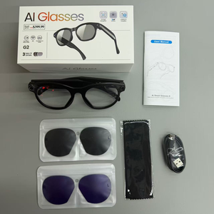 Lunettes Intelligentes IA Ultra Claires 1200P, Étanches IP68, Traduction Vocale Instantanée, Lunettes de Sport - Product Image 1