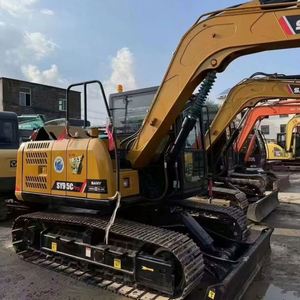Excavatrice sur chenilles hydraulique SANY SY95C 9,5 tonnes, mini-tracteur d'occasion, faible nombre d'heures, moteur, boîte de vitesses, pompe, vente chaude, CE - Product Image 1