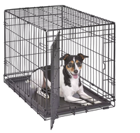 Vente en gros de chenil pliable de 6 pieds en métal pour grands chiens, cage empilable, clôtures, treillis, portails gaufrés
