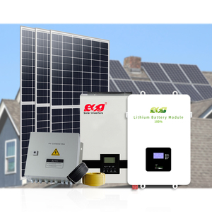 Sistema de Energía Solar Híbrido para el Hogar de 3KW/3500W/5KW/10KW, Kit Solar Completo para Exteriores, Fuera de la Red, con Batería de Respaldo Incluida - Product Image 1
