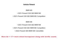 Kit d'admission d'air froid pour BMW M3 M4 G80 G82 G83 S58, système de mise à niveau compétition avec tuyau en aluminium, collier de serrage, joint et support
