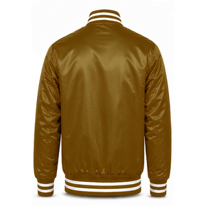 Hot Selling Lightweight Comfortable Satin <b>Jackets</b> For <b>Men</b> Custom Color Quick Dry <b>Men</b> Satin Varsity <b>Jackets</b> Outdoor Fashion Wear - Product Image 3