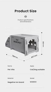 Jaula para Perros y Gatos <span class=keywords><strong>Wowo</strong></span> 2021, Fabricante Chino, Cama Interior para Mascotas, Productos para Mascotas - Product Image 5