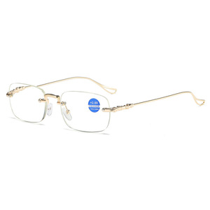 Lunettes de lecture LH8002 +1.5, verres PC anti-lumière bleue, unisexe, monture de largeur moyenne, pont nasal standard, origine Taizhou - Product Image 3