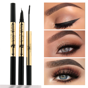 Maquillaje MLM con Logotipo Personalizado, Duradero, Resistente a las Manchas, Fibra Natural Densa, Vegano, Larga Duración, Resistente al Agua, 2 en 1, Rímel y Delineador de Ojos - Product Image 1