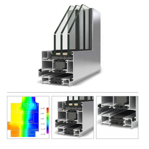 Portes et fenêtres coulissantes européennes à <span class=keywords><strong>double</strong></span> <span class=keywords><strong>vitrage</strong></span> avec cadre en aluminium pour pont <span class=keywords><strong>cassé</strong></span> Meilleur <span class=keywords><strong>prix</strong></span> au Maroc - Product Image 2