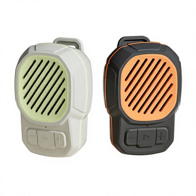 KUANGXIANG Waterproof Wearable BT Speaker Magnetic Clip-On Wireless Speaker for Hands-Free Calls Magnet Speaker with Strap Hole