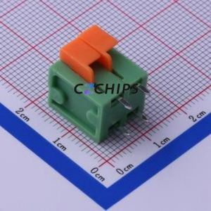 KF142V-5.08-2P Spring Terminal Block Through hole Component (THT),P=5.08mm Connector 5.08mm 2P 2 15A - Product Image 1