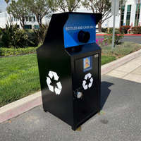 Poubelle simple résistante aux ours ou boîtier de recyclage Poubelles, bouteilles et canettes à l'épreuve des animaux Bacs de recyclage