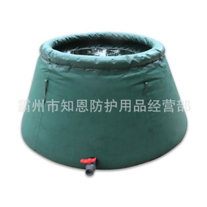 ถังเก็บน้ำเคลื่อนที่สำหรับดับเพลิง 2 ตัน PVC ป้องกันการรั่วซึม ใช้ภายนอกอาคาร สำหรับการเกษตร - Product Image 3