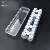 Boîte de rangement pour flacons de poudre lyophilisée de 3 ml, 24 emplacements, écologique, flacons en verre borosilicate, bouchon en aluminium, bouchon en butyl