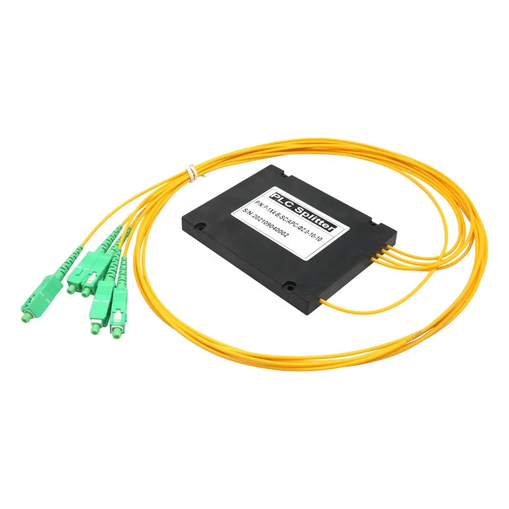 Plc splitter upc 1*16 kalite fiber optik kutu plc splitter sc upc singlemode G652D kablo plc optik fiber splitter
