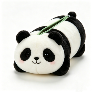 Customized <b>panda</b> plush pencil case,<b>panda</b> shaped plush pouch,cute <b>panda</b> pencil bag, plush <b>panda</b> stationery case - Product Image 4