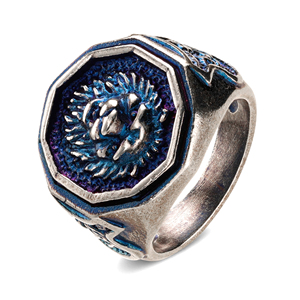 Benutzer definierte Löwenkopf form Herren Druckguss Produktion Edelstahl <span class=keywords><strong>Ring</strong></span> Schmuck Luxuriös 18 Karat vergoldet für Herren - Product Image 5