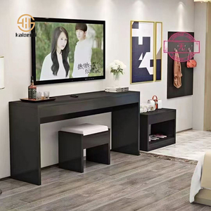 Meuble TV long pour chambre d'hôtel, chambre standard, chambre d'hôtes et maison d'hôtes, avec rangement pour bagages, ensemble complet pour chambre, sélectionné pour hôtels et gîtes. - Product Image 2